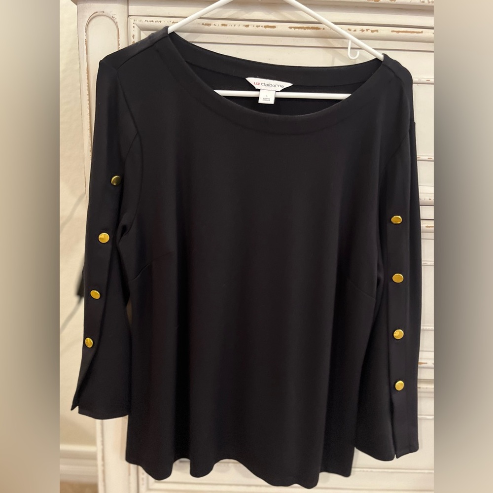 Liz Claiborne 3/4 sleeved blouse, size L